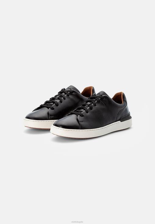 Clarks 0DX8L7099 zapatillas clarks court lite de encaje negras unisexo negro