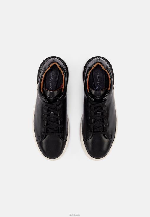 Clarks 0DX8L7099 zapatillas clarks court lite de encaje negras unisexo negro