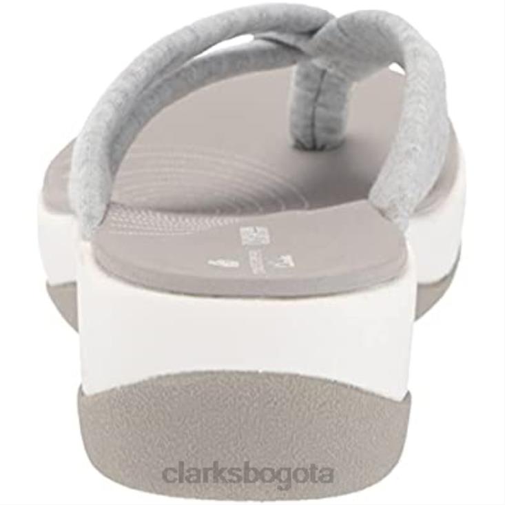 Clarks 0DX8L710 chanclas mujer arla kaylie gris textil clarks mujer textil gris
