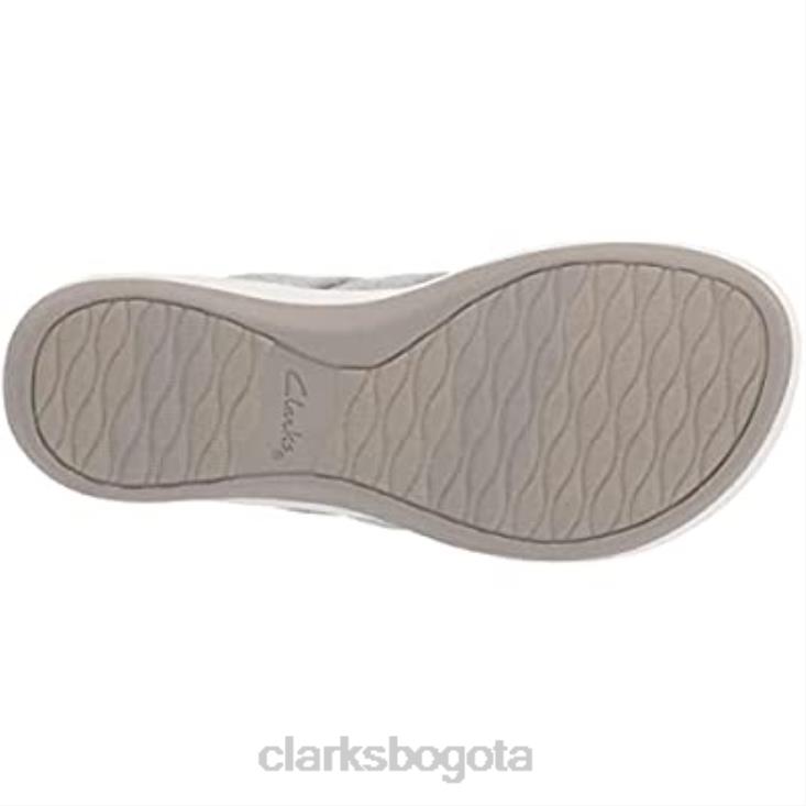 Clarks 0DX8L710 chanclas mujer arla kaylie gris textil clarks mujer textil gris