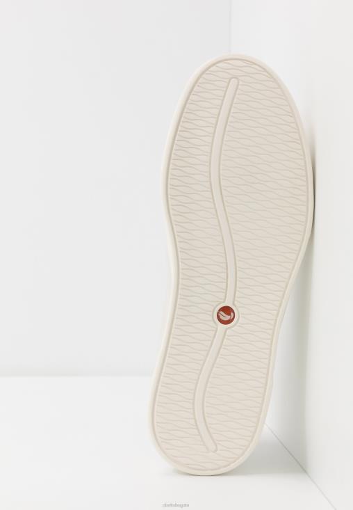 Clarks 0DX8L7103 zapatillas costa encaje clarks blanco unisexo blanco