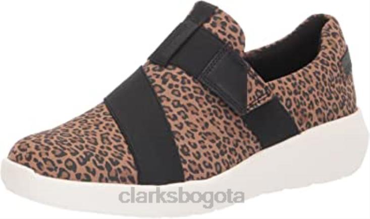 Clarks 0DX8L711 mocasines con dijes kayleigh para mujer con estampado de guepardo clarks mujer impresión del guepardo