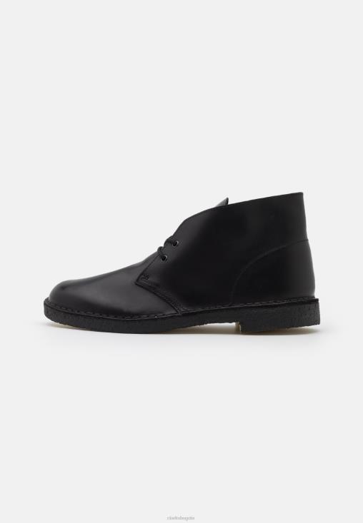 Clarks 0DX8L7110 bota desierto casual con cordones clarks negros unisexo negro