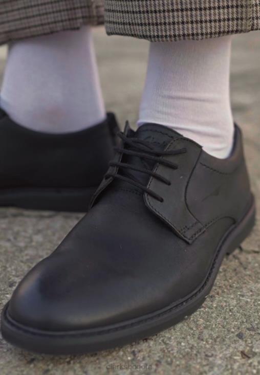 Clarks 0DX8L7111 atticus lace zapatos con cordones clarks negro unisexo negro