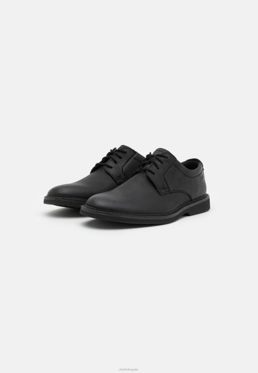 Clarks 0DX8L7111 atticus lace zapatos con cordones clarks negro unisexo negro