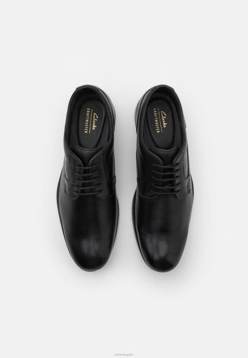 Clarks 0DX8L7113 zapatos con cordones clarks craftdean lace negros unisexo negro