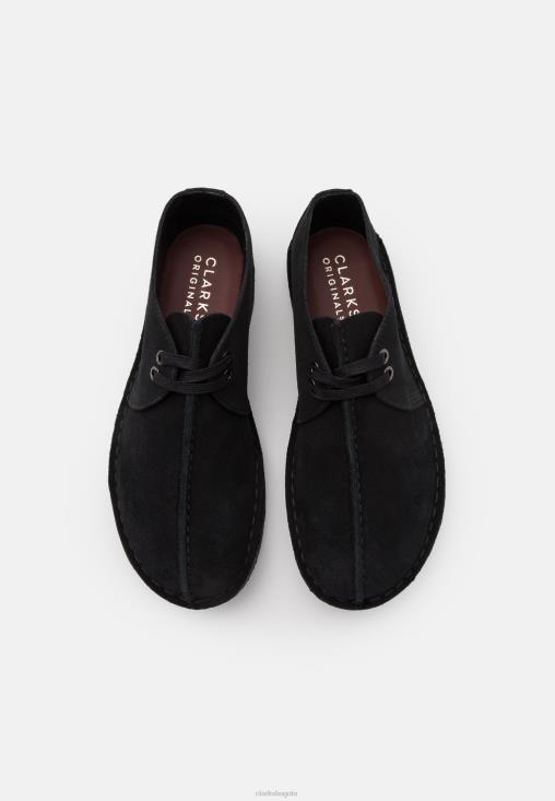 Clarks 0DX8L7114 clarks desert trek casual cordones negro unisexo negro