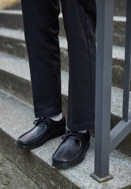 Clarks 0DX8L7118 wallabee casual cordones clarks negros unisexo negro