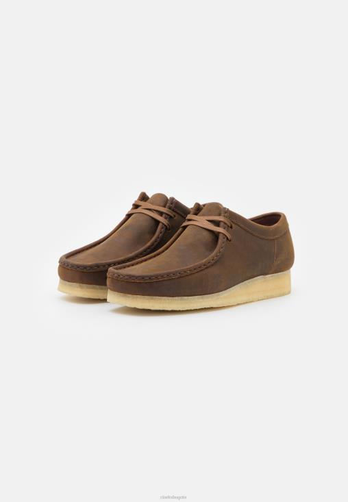 Clarks 0DX8L7125 wallabee zapatos casuales con cordones clarks beeswax unisexo cera de abejas