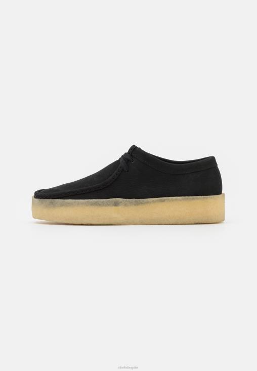 Clarks 0DX8L7129 Zapatos informales con cordones en negro Wallabee Cup de Clarks unisexo negro