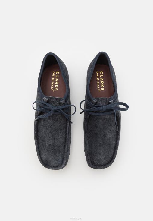 Clarks 0DX8L7131 zapatos informales con cordones clarks wallabee unisexo tinta