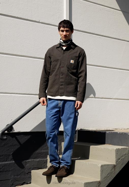 Clarks 0DX8L7132 bota safari marrón casual con cordones clarks unisexo marrón