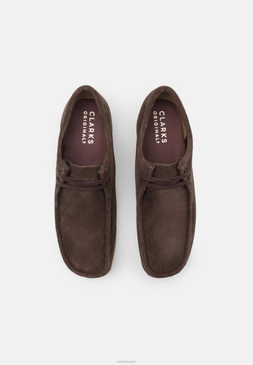 Clarks 0DX8L7133 wallabee casual cordones clarks marrón oscuro unisexo marron oscuro