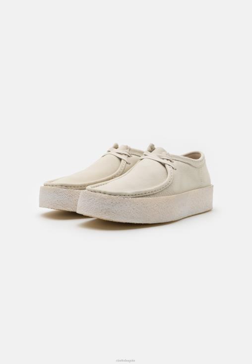 Clarks 0DX8L7136 clarks wallabee cup zapatos casuales con cordones unisexo blanco