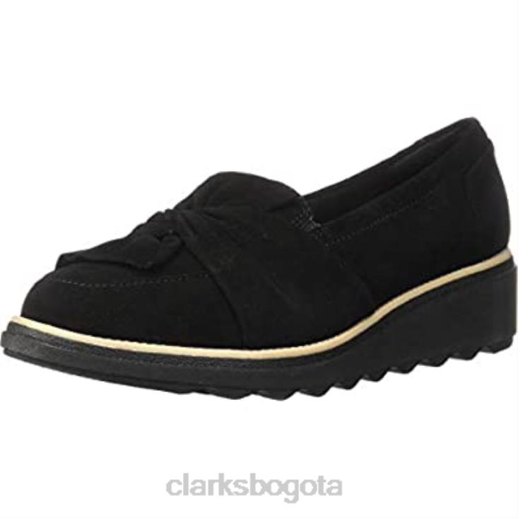 Clarks 0DX8L715 Mocasines clarks sharon dasher de ante negro para mujer mujer