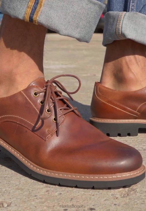 Clarks 0DX8L7152 braun clarks batcombe hall zapatos casuales con cordones unisexo braun