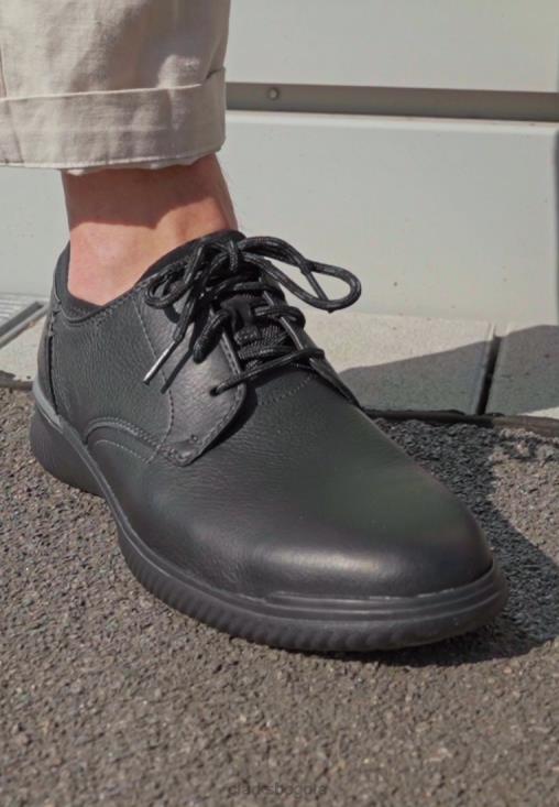 Clarks 0DX8L7154 clarks donaway pla- casual con cordones negro unisexo negro