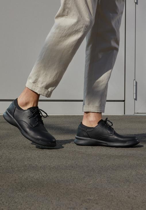 Clarks 0DX8L7154 clarks donaway pla- casual con cordones negro unisexo negro