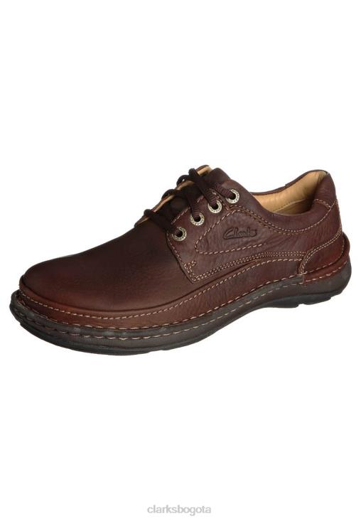 Clarks 0DX8L7157 naturaleza tres zapatos casuales con cordones clarks mahago ny unisexo caoba