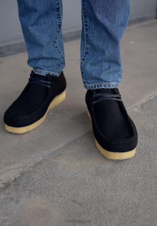 Clarks 0DX8L7160 clarks negros naturaleza tres zapatos casuales con cordones unisexo negro