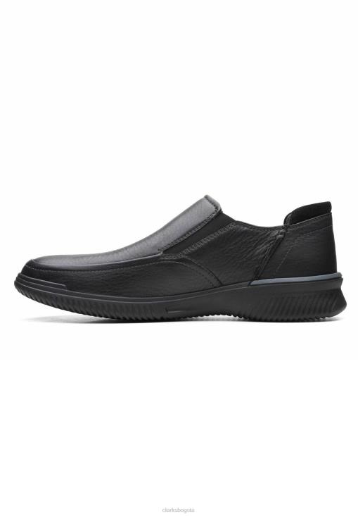 Clarks 0DX8L7161 Zapatos sin cordones elegantes negros Donaway Step de Clarks unisexo negro