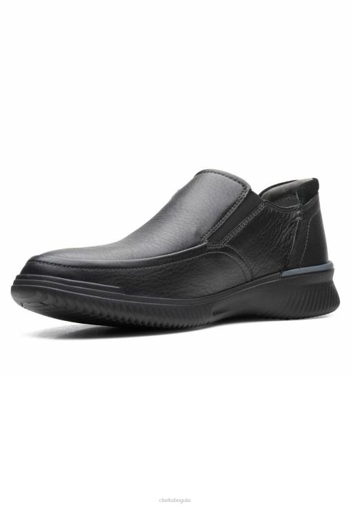 Clarks 0DX8L7161 Zapatos sin cordones elegantes negros Donaway Step de Clarks unisexo negro