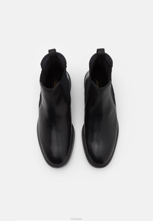 Clarks 0DX8L7163 botines clarks clarkdale hall negros unisexo negro