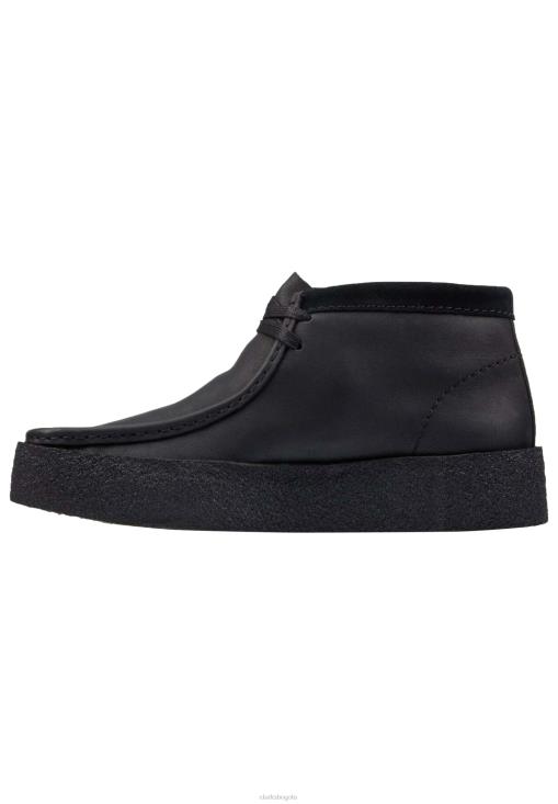 Clarks 0DX8L7164 botines negros con cordones wallabee cup bt clarks unisexo negro