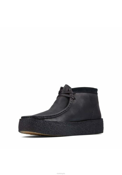 Clarks 0DX8L7164 botines negros con cordones wallabee cup bt clarks unisexo negro