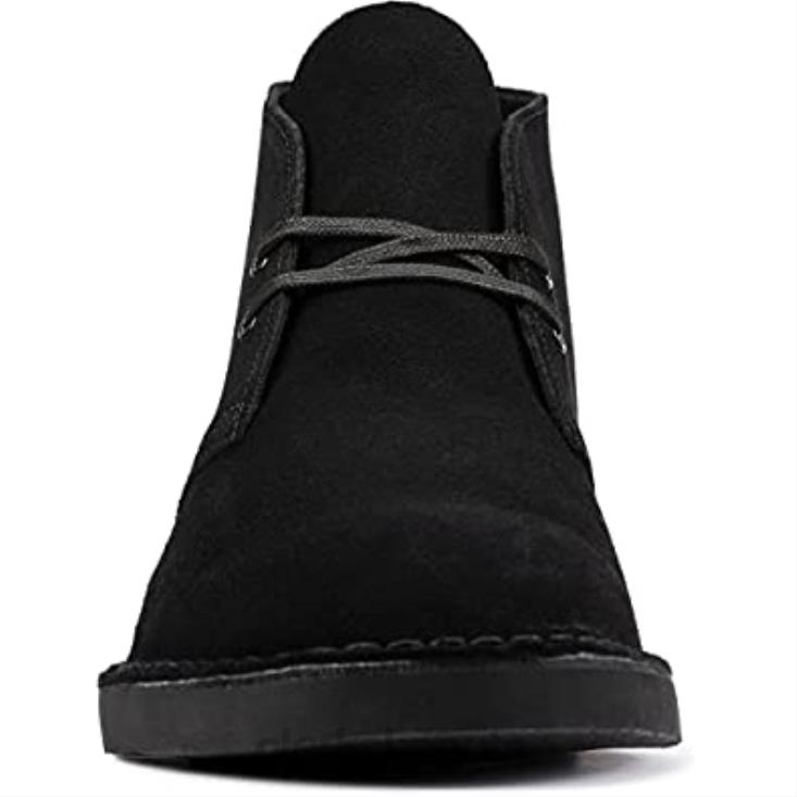 Clarks 0DX8L717 botas safari hombre clarks ante negro hombres ante negro