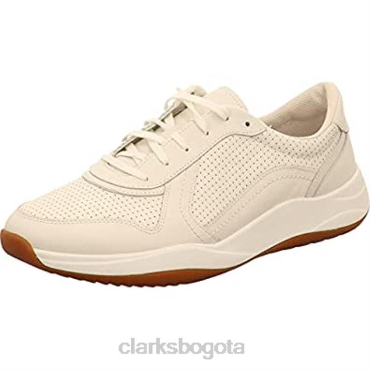 Clarks 0DX8L718 zapatillas bajas sift speed para hombre blanco cuero blanco clarks de cuero blanco hombres cuero blanco