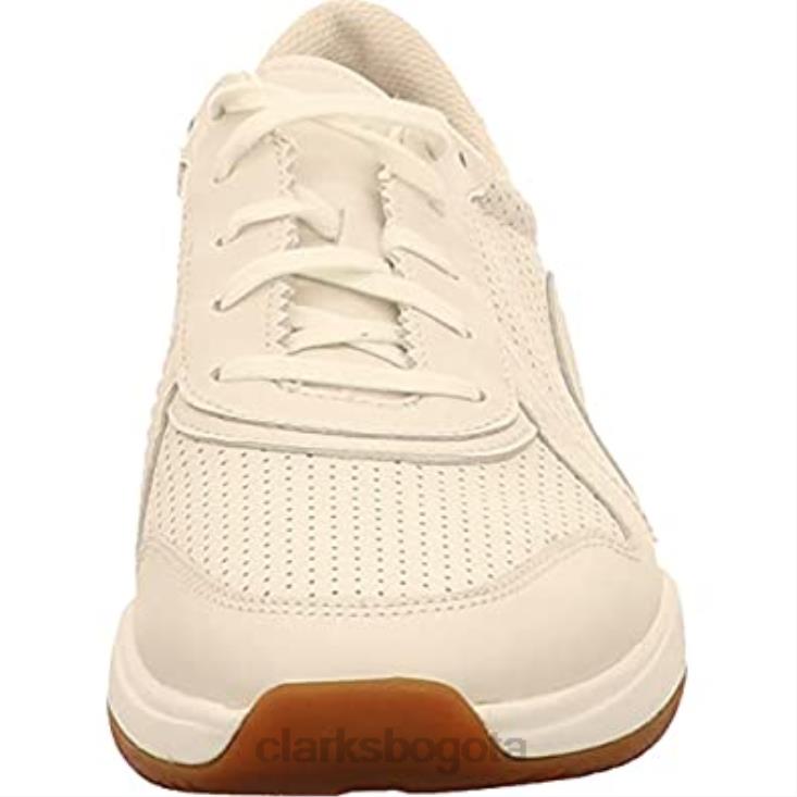 Clarks 0DX8L718 zapatillas bajas sift speed para hombre blanco cuero blanco clarks de cuero blanco hombres cuero blanco