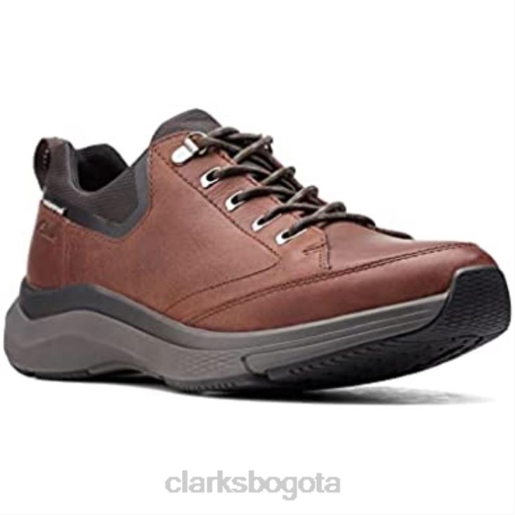 Clarks 0DX8L722 Zapatos clarks wave 20 vibe de piel marrón aceitoso unisexo
