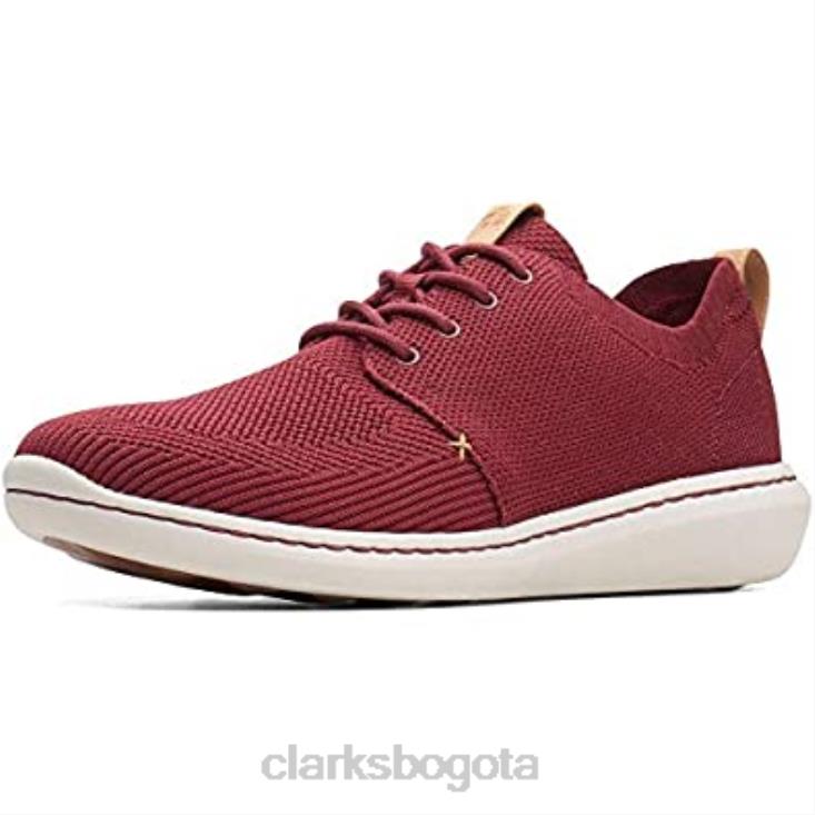 Clarks 0DX8L723 Zapatilla clarks step urban mix rojo burdeos para hombre hombres rojo burdeos