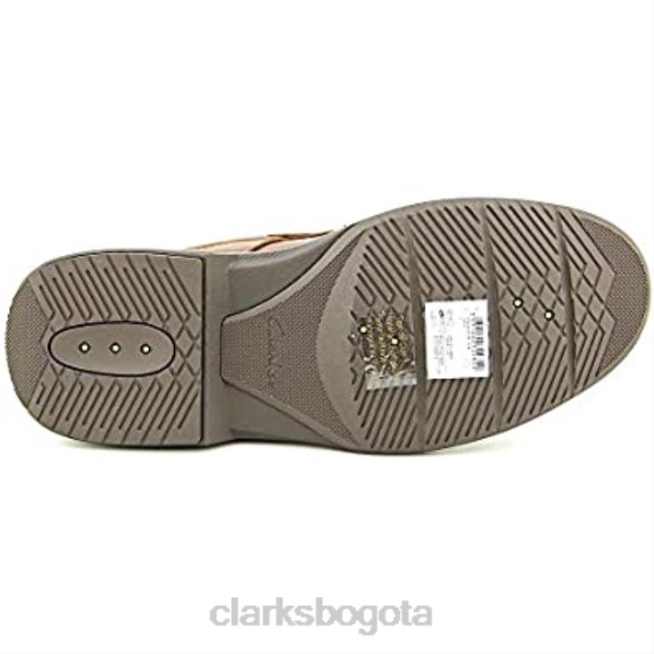 Clarks 0DX8L737 Clarks Wavecenter Ave zapatos Oxford de cuero tipo mocasín marrón para hombre hombres