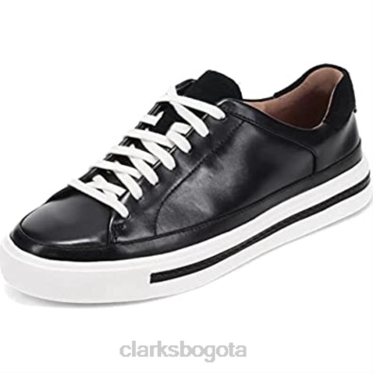 Clarks 0DX8L739 Zapato clarks un maui tie de cuero negro para mujer mujer cuero negro