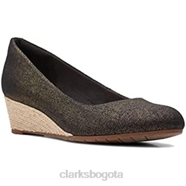 Clarks 0DX8L74 Zapatos de salón clarks mallory luna negro 8 w mujer