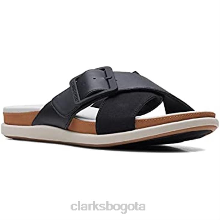 Clarks 0DX8L740 sandalias planas mujer sintético negro clarks mujer