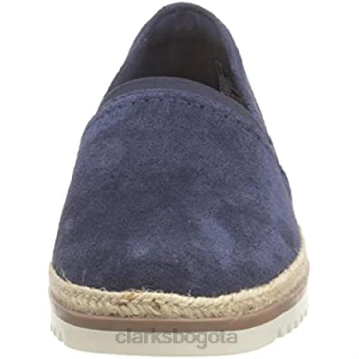 Clarks 0DX8L742 mocasines serena paige para mujer ante azul marino clarks mujer gamuza azul marino