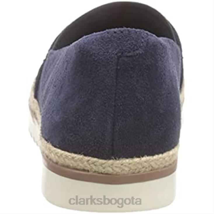 Clarks 0DX8L742 mocasines serena paige para mujer ante azul marino clarks mujer gamuza azul marino
