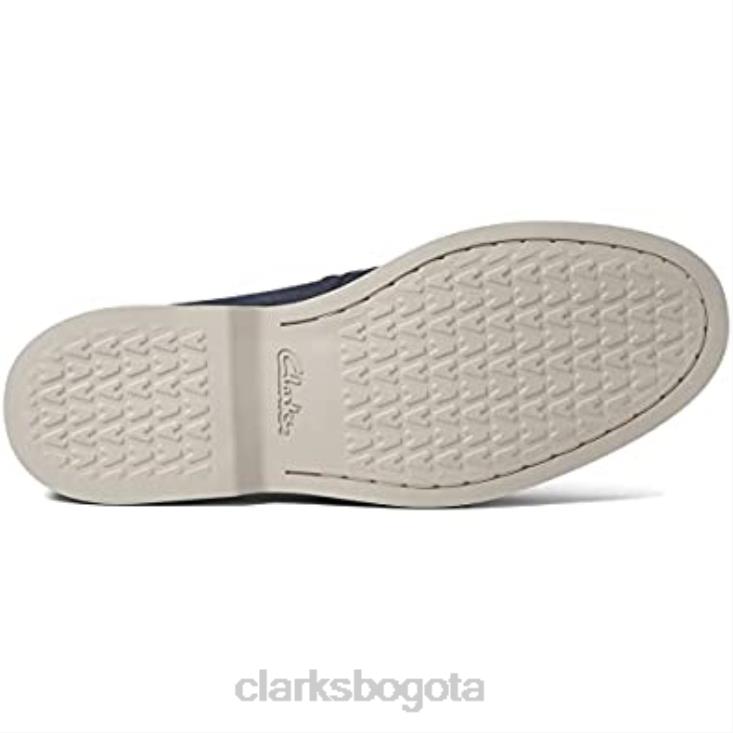 Clarks 0DX8L746 clarks atticuslt borde nubuck azul marino unisexo nubuck azul marino