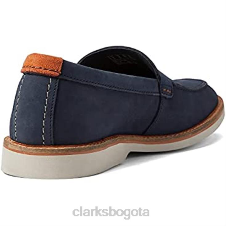 Clarks 0DX8L746 clarks atticuslt borde nubuck azul marino unisexo nubuck azul marino