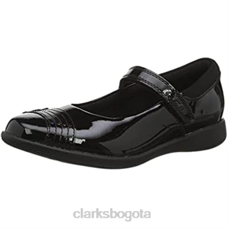 Clarks 0DX8L747 bailarinas negras clarks eth beam t para niña niños negro