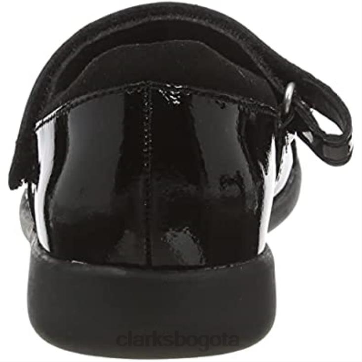 Clarks 0DX8L747 bailarinas negras clarks eth beam t para niña niños negro