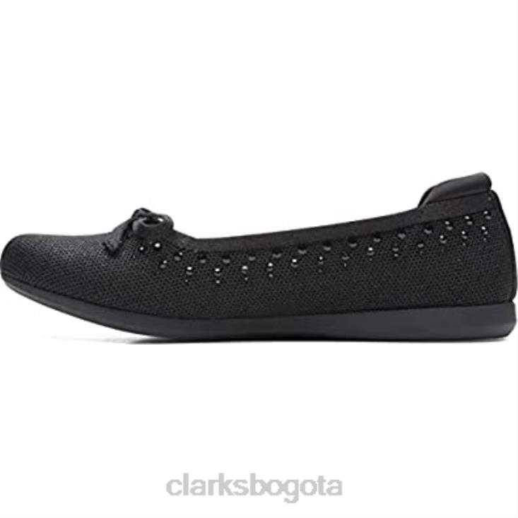 Clarks 0DX8L748 Clarks planos Carly Hope de mujer negra mujer negro