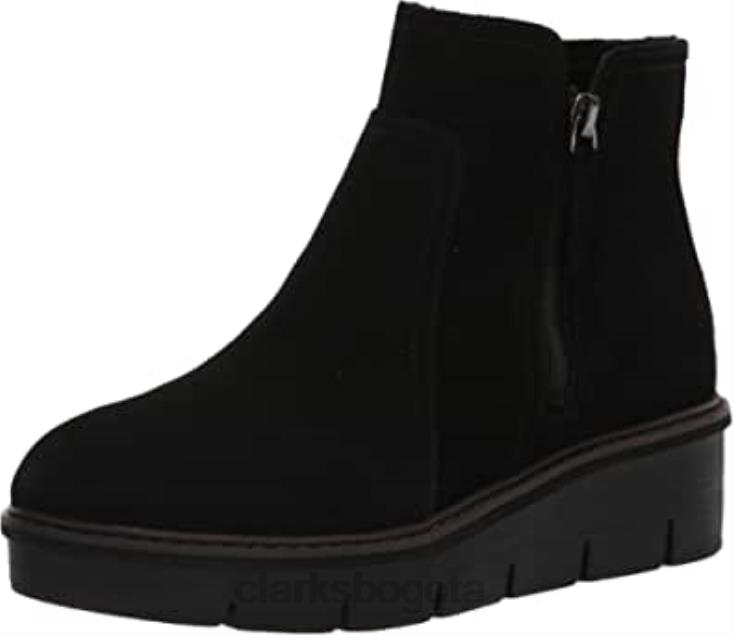 Clarks 0DX8L774 Botín mujer airabell vibe ante negro clarks mujer