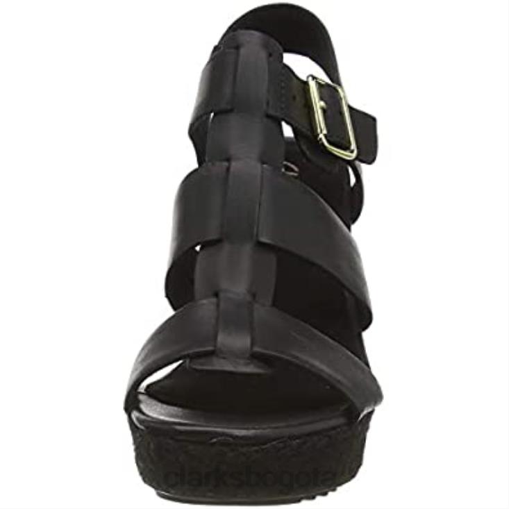 Clarks 0DX8L782 sandalias con tira trasera maritsa95 glad para mujer negro clarks mujer cuero negro cuero negro