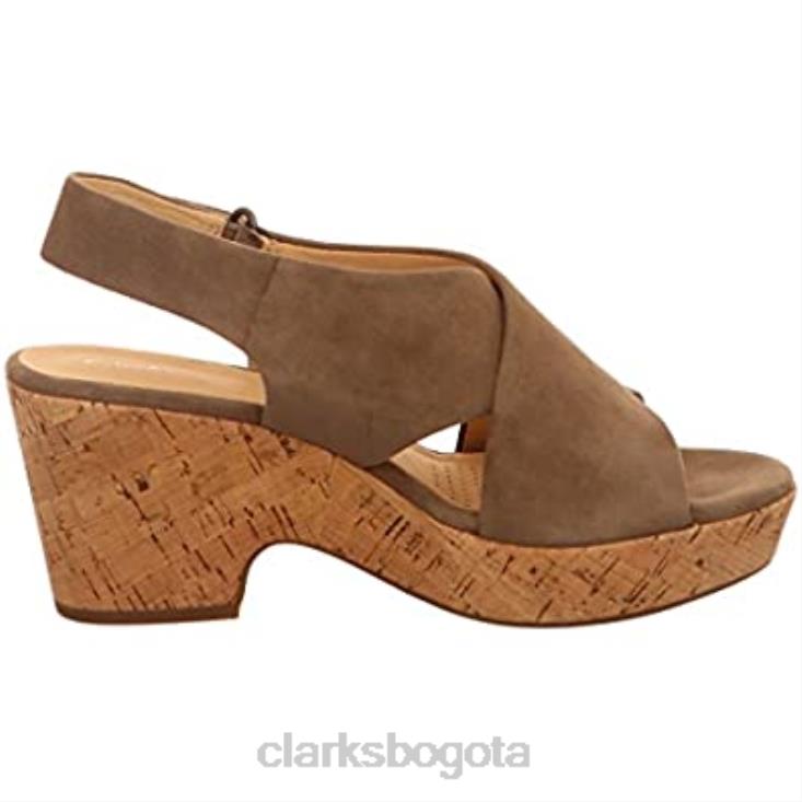 Clarks 0DX8L791 sandalias con tira al tobillo maritsa ruth para mujer clarks ante oliva mujer ante oliva