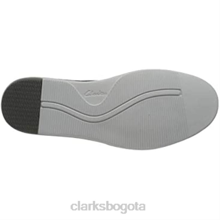 Clarks 0DX8L796 Zapatilla hombre bratton encaje combinación ante piel azul marino clarks hombres combinación de gamuza de cuero azul marino