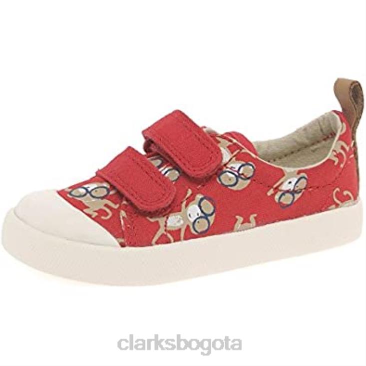 Clarks 0DX8L798 zapatos para caminar halcy high fst para bebé niño rojo combi clarks niños combinado rojo